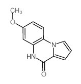 7-methoxy-5H-pyrrolo[1,2-a]quinoxalin-4-one结构式