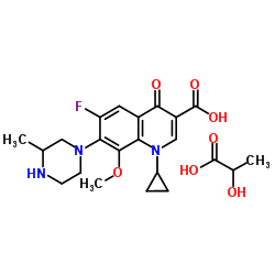 盐酸加替沙星结构式