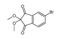 5-bromo-2,2-dimethoxyindene-1,3-dione结构式
