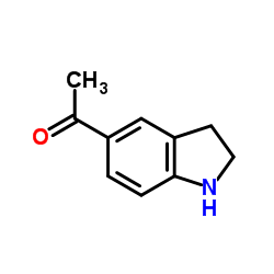 1-(2,3-二氢-1H-吲哚-5-基)-乙酮结构式