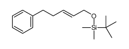 tert-butyl-dimethyl-(5-phenylpent-2-enoxy)silane结构式