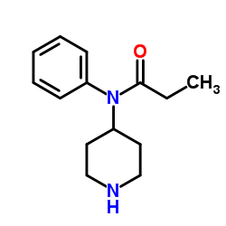 N-苯基-N-(4-哌啶基)哌啶酰胺结构式