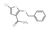 1-(2-(苄基硫代)-5-氯噻吩-3-基)乙酮结构式