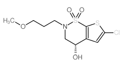(S)-6-氯-2-(3-甲氧基丙基)-3,4-二氢-2H-噻吩并[3,2-e][1,2]噻嗪-4-醇 1,1-二氧化物结构式