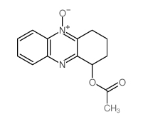 1-Phenazinol,1,2,3,4-tetrahydro-, 1-acetate, 5-oxide结构式
