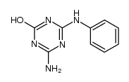 4-amino-6-anilino-1H-[1,3,5]triazin-2-one结构式