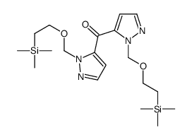 bis[2-(2-trimethylsilylethoxymethyl)pyrazol-3-yl]methanone结构式