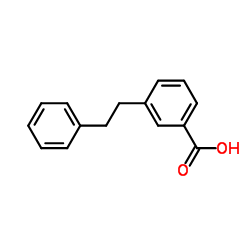 3-(2-苯基乙基)苯甲酸结构式