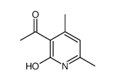 3-acetyl-4,6-dimethyl-1H-pyridin-2-one结构式