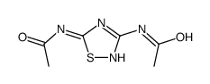 N-(5-acetamido-1,2,4-thiadiazol-3-yl)acetamide结构式