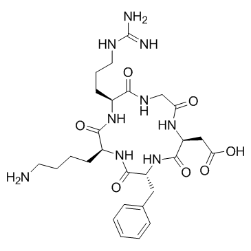 环(-RGDfK)结构式