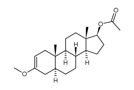 3-Methoxy-5&alpha;-androst-2-en-17&beta;-ylacetat结构式
