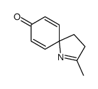 2-methyl-1-azaspiro[4.5]deca-1,6,9-trien-8-one结构式