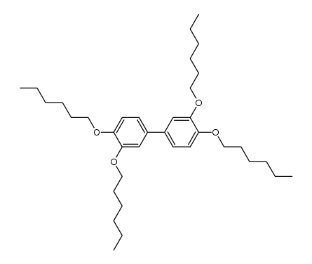 3,3',4,4'-tetrakis(n-hexyloxy)biphenyl结构式