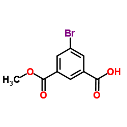 3-溴-5-甲氧羰基苯甲酸；3-溴-5-羧基苯甲酸甲酯结构式