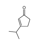 3-isopropyl-2-cyclopenten-1-one结构式