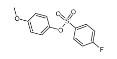 4-Methoxyphenyl p-fluorobenzenesulfonate结构式