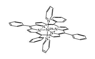 [nickel(III)(tetraphenylporphyrin)(pyridine)2](1+)结构式