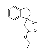 1-Ethoxycarbonylmethyl-1-hydroxy-indan结构式