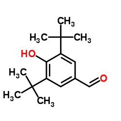 3,5-二叔丁基-4-羟基苯甲醛结构式