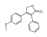 3-(4-methylsulfanylphenyl)-4-phenyl-2H-furan-5-one结构式