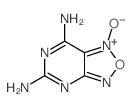 [1,2,5]Oxadiazolo[3,4-d]pyrimidine-5,7-diamine,1-oxide结构式