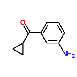 (3-氨基苯基)-环丙基甲酮结构式