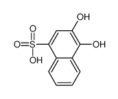 3,4-dihydroxynaphthalene-1-sulfonic acid结构式