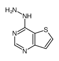 4-Hydrazinothieno[3,2-d]pyrimidine结构式