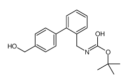 2-Methyl-2-propanyl {[4'-(hydroxymethyl)-2-biphenylyl]methyl}carb amate结构式