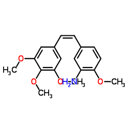 (Z)-3, 4, 5, 4’-四甲氧基-3’-氨基二苯乙烯结构式