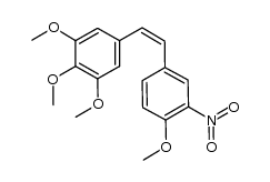 (Z)-1-(4''-methoxy-3''-nitrophenyl)-2-(3',4',5'-trimethoxyphenyl)ethene结构式