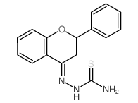 Hydrazinecarbothioamide,2-(2,3-dihydro-2-phenyl-4H-1-benzopyran-4-ylidene)-结构式