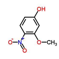 3-甲氧基-4-硝基苯酚结构式