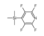 trimethyl-(2,3,5,6-tetrafluoropyridin-4-yl)silane结构式