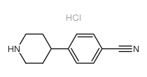 4-哌啶-4-基苯腈结构式