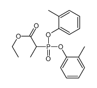 ethyl 2-(bis(o-tolyloxy)phosphoryl)propanoate结构式
