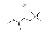 (2-methoxycarbonylethyl)trimethylammonium chloride结构式
