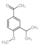1-(3-异丙基-4-甲氧基苯基)乙酮结构式