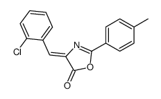 4-[(2-chlorophenyl)methylidene]-2-(4-methylphenyl)-1,3-oxazol-5-one结构式