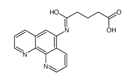 5-(1,10-Phenanthroline-5-ylamino)-5-oxopentanoic acid结构式