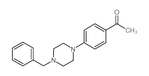 1-[4-(4-BENZYL-PIPERAZIN-1-YL)-PHENYL]-ETHANONE结构式