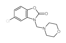 2(3H)-Benzoxazolone,5-chloro-3-(4-morpholinylmethyl)-结构式