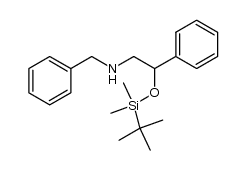 2-(Benzylamino)-1-[(tert-butyldimethylsilyl)oxy]-1-phenylethane结构式