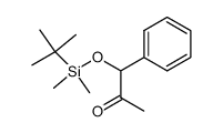 1-[[(1,1-dimethylethyl)dimethylsilyl]oxy]-1-phenyl-2-propanone结构式