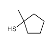 1-Methylcyclopentanethiol结构式