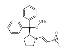 (S,E)-2-(METHOXYDIPHENYLMETHYL)-1-(2-NITROVINYL)PYRROLIDINE结构式