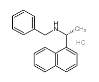 (R)-(-)-n-苄基-1-(1-萘)乙胺盐酸盐结构式
