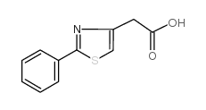 2-苯基-4-噻唑乙酸结构式