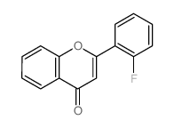 4H-1-Benzopyran-4-one,2-(2-fluorophenyl)-结构式